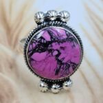 Cherry Blossom Turquoise Size US 9 925 Sterling Silver Ring (REXT162-91)