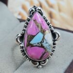 Cotton Candy Turquoise Size US 8 925 Sterling Silver Ring (REXT162-26)