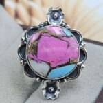 Cotton Candy Turquoise Size US 6 925 Sterling Silver Ring (REXT162-20)