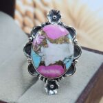 Cotton Candy Turquoise Size US 10 925 Sterling Silver Ring (REXT162-32)