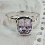 Kunzite Cut 925 Sterling Silver Ring (RS12-307)
