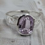 Kunzite Cut 925 Sterling Silver Ring (RS12-304)