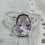 Kunzite Cut 925 Sterling Silver Ring (RS12-298)