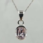 Kunzite Cut 925 Sterling Silver Pendant (RS12-294)