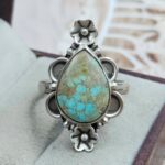 Mine 8 Turquoise Size US 10 925 Sterling Matt Finish Ring (RS45-53)