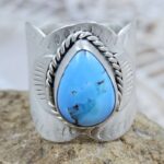 Golden Hills Matt Finish Size US 7 925 Sterling Silver Ring (REXT80-40)
