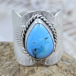 Golden Hills Matt Finish Size US 7 925 Sterling Silver Ring (REXT80-40)