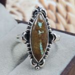 Mine 8 Turquoise Size US 10 925 Sterling Silver Ring (RS67-282)