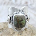 Black Jack Turquoise Matt Finish Size US 6 925 Sterling Silver Ring (REXT80-32)