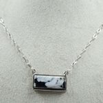 White Buffalo Turquoise 925 Sterling Silver Necklace (REXT129-5)