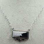 White Buffalo Turquoise 925 Sterling Silver Necklace (REXT129-6)